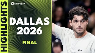 Taylor Fritz Vs Ben Shelton For The Le Dallas 2026 Final Highlights