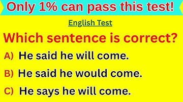 99% FAIL This English Test! 🫵 Are You 1%? Tenses in English Grammar Challenge!