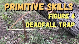 Primitive Skills, Figure 4 Deadfall trap, Primitive Technology, off grid, survival