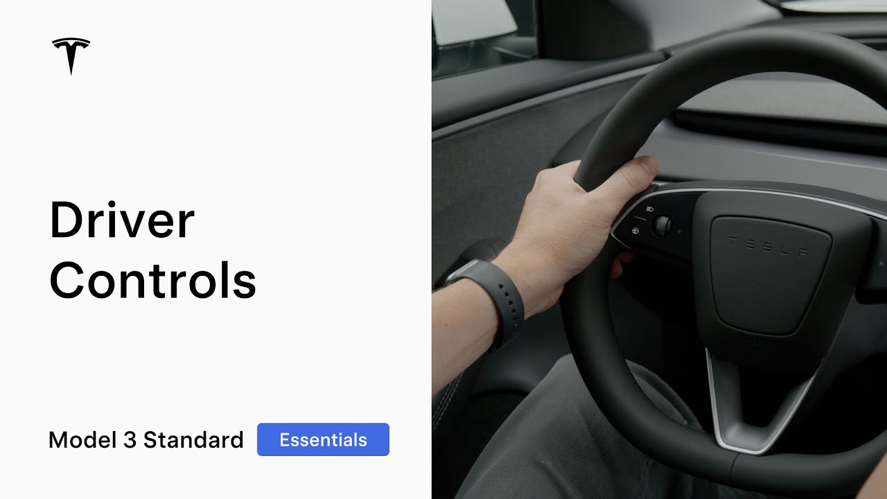 Органы управления водителя | Стандартные функции Model 3