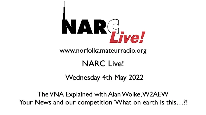 NARC Live! 4th May 2022 - The Nano VNA Explained with Alan Wolke W2AEW