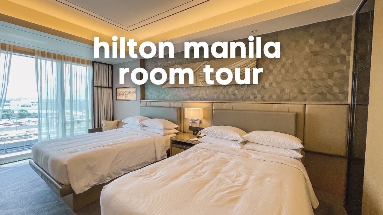 HILTON MANILA PASAY VIRTUAL ROOM TOUR I DOUBLE DOUBLE GUEST ROOM I 2022 hilton-manila-pasay-virtual-room-tour-i-double-double-guest-room-i-2022