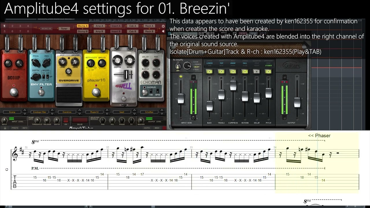 YouTube पर Amplitube4 settings for ‘01. Breezin’ / Masayoshi Takanaka देखें YouTube पर Amplitube4 settings for ‘01. Breezin’ / Masayoshi Takanaka देखें