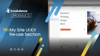 19: My Site UI Kit - reusing your own section🔹Learn Breakdance for WordPress Module 2