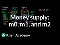 Money supply: M0, M1, and M2 | The monetary system | Macroeconomics | Khan Academy