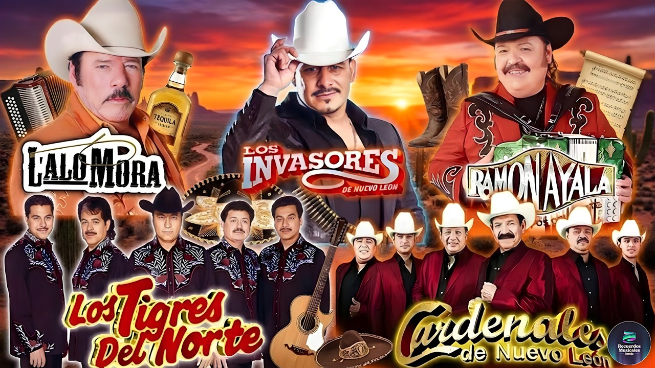 💥 NORTEÑO MIX - Ramón Ayala, Los Tigres, Invasores, Lalo Mora 🔥 Puros Grandes