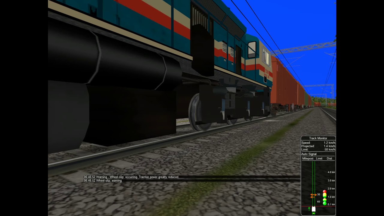 Extreme Wheel slip in indian train simulator msts open rails YouTube