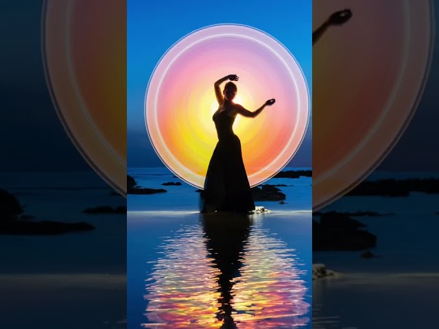 Light-Painting Art at the blue hour!