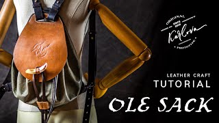 Ole Sack Tutorial - Sewing Leather Backpack by Karlova - Leather Craft DIY Tutorial