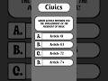 🎯 Quick Civics Quiz – Let’s See If You’re Smarter Than 99%! #shorts #quiz #shortsvideo #gkquiz #gk