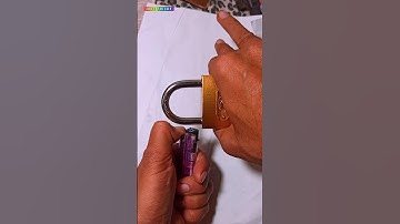 How to Unlock the lock with Lighter  ? 🔓🔑🔥😲 #shorts #tricks #tips