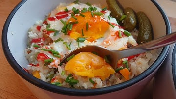 Cách nấu CƠM TRỘN BẰNG NỒI CƠM ĐIỆN nhanh gọn đẹp và  ngon  | bếp nhà chez Linh&Darkov #26