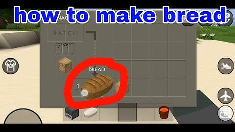 how to make bread in mini block craft || #kbcraft