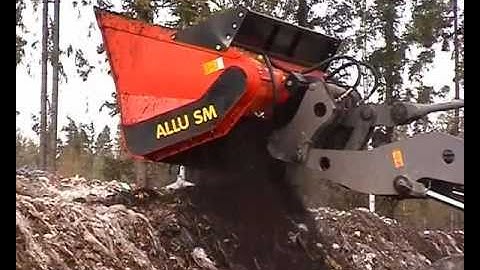 Screener Crusher Buckets -- Processing Biowaste