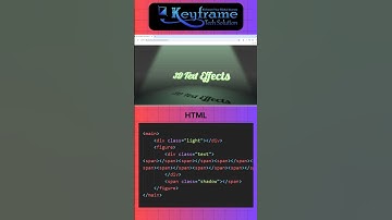 3D Text Effects using HTML/CSS