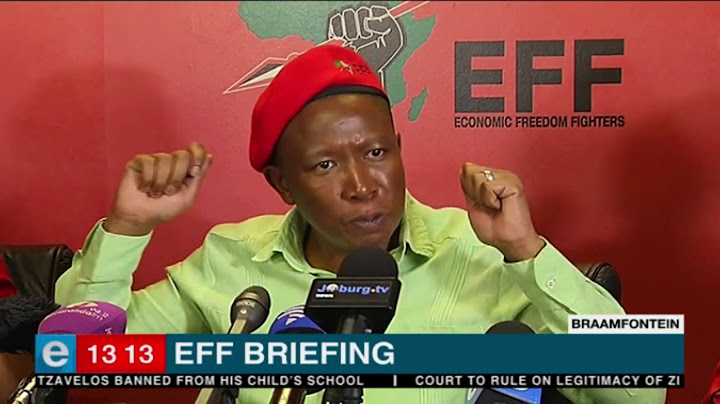 EFF leader Julius Malema on Donald Trump at media briefing