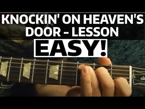 Knockin On Heaven S Door Guns N Roses Guitar Lesson Beginner Youtube