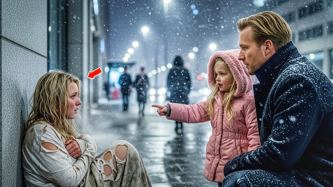 „Bitte hilf ihr, Papa Der alleinerziehende Vater und CEO rettete  erfrierendes obdachloses Mädchen
