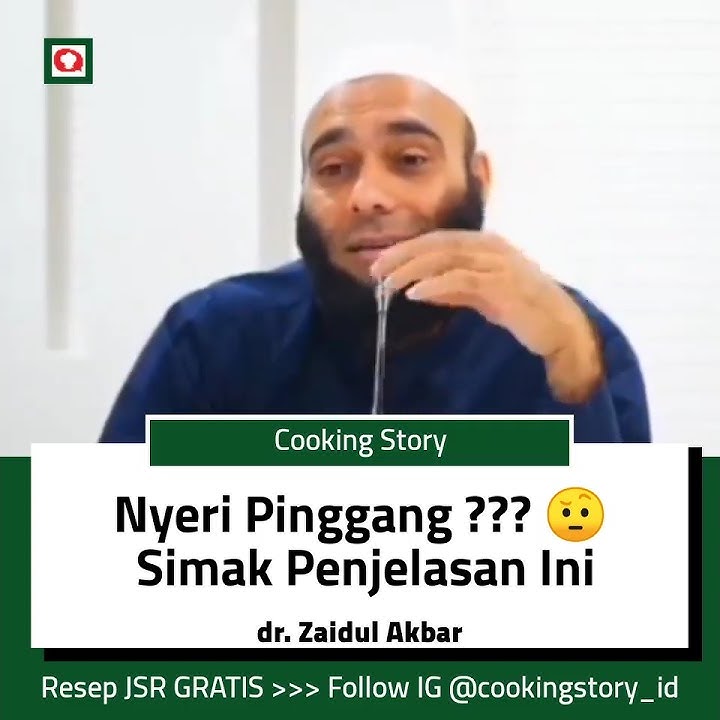 Sering Nyeri Pinggang?? Simak Penjelasannya!! By dr. Zaidul Akbar