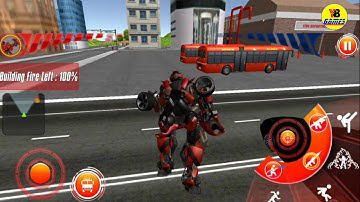 Fire Truck Real Robot Transformation: Robot Wars - Android Gameplay FullHD 60fps