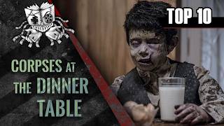 Top 10 Corpses at the Dinner Table in Horror Movies
One of the most iconic mise-en-scènes in horror cinema is the one of dead people arranged around the dining table. Its quite common, especially in 80s movies, for the killer to reunite all his victims at the table to shock the final girl with a surprise at the climax of the story.
This Top 10 pays tribute to that lovable cliché, featuring the best scenes of corpsessitting at dinner tables, in order of weirdness. Get your silverware (and lots of pine air fresheners) ready, the guests are about to arrive.
Suggested by @BloodylocksBathory
♬ Music: Galactic Fandango by Shane Ivers - https://www.silvermansound.com
▶ Movies shown, in order:
1. Happy Birthday to Me (1981)
2. Shallow Ground (2004)
3. Hell Night (1981)
4. Seven (1995)
5. Pearl (2022)
6. Aterrados (2017)
7. Simon Says (2006)
8. The Night Strangler (1973)
9. Deranged (1974)
10. Puppet Master (1989)
Bonus: ?
⚡ Like, Share and Subscribe to help support the channel Top 10 Corpses at the Dinner Table in Horror Movies