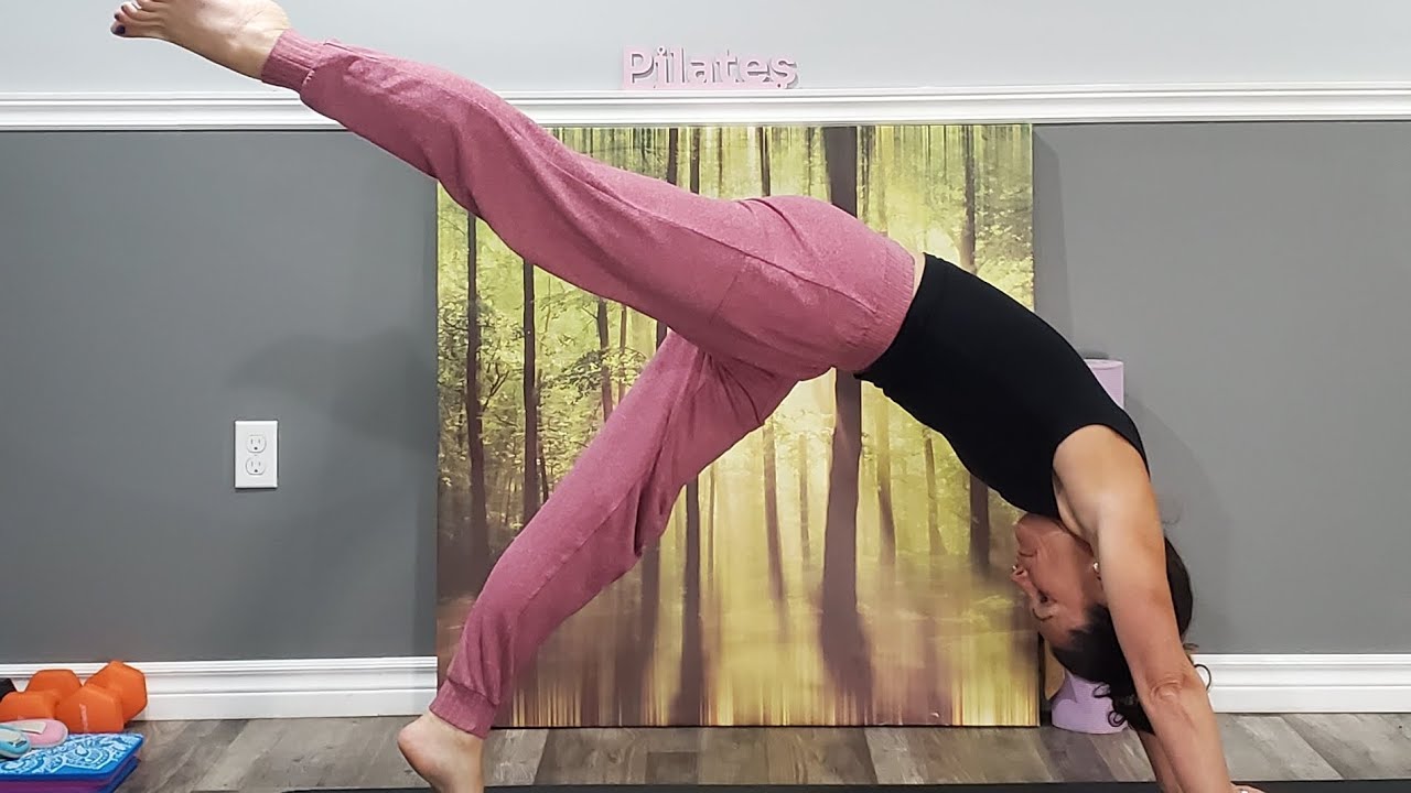 Full body Pilates workout, take a break if you need it. 