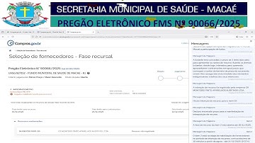 PREGÃO ELETRÔNICO FMS N.º 90066/2025