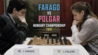 Ivan Farago vs Judit Polgar ◉ Hungarian Championship - Hungary 1991