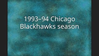 1993–94 Chicago Blackhawks season