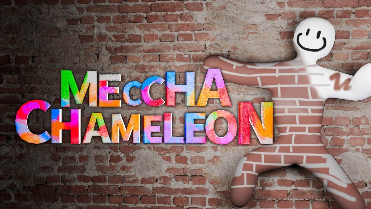 AKU MAIN NYAMAR TEMBOK YANG VIRAL BARENG TEMENKU.... MECCHA CHAMELEON