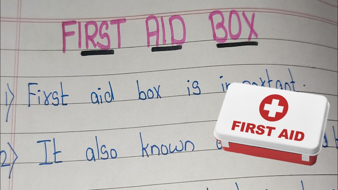 10 Lines on First Aid Box// Essay on First Aid Box in english/ Few