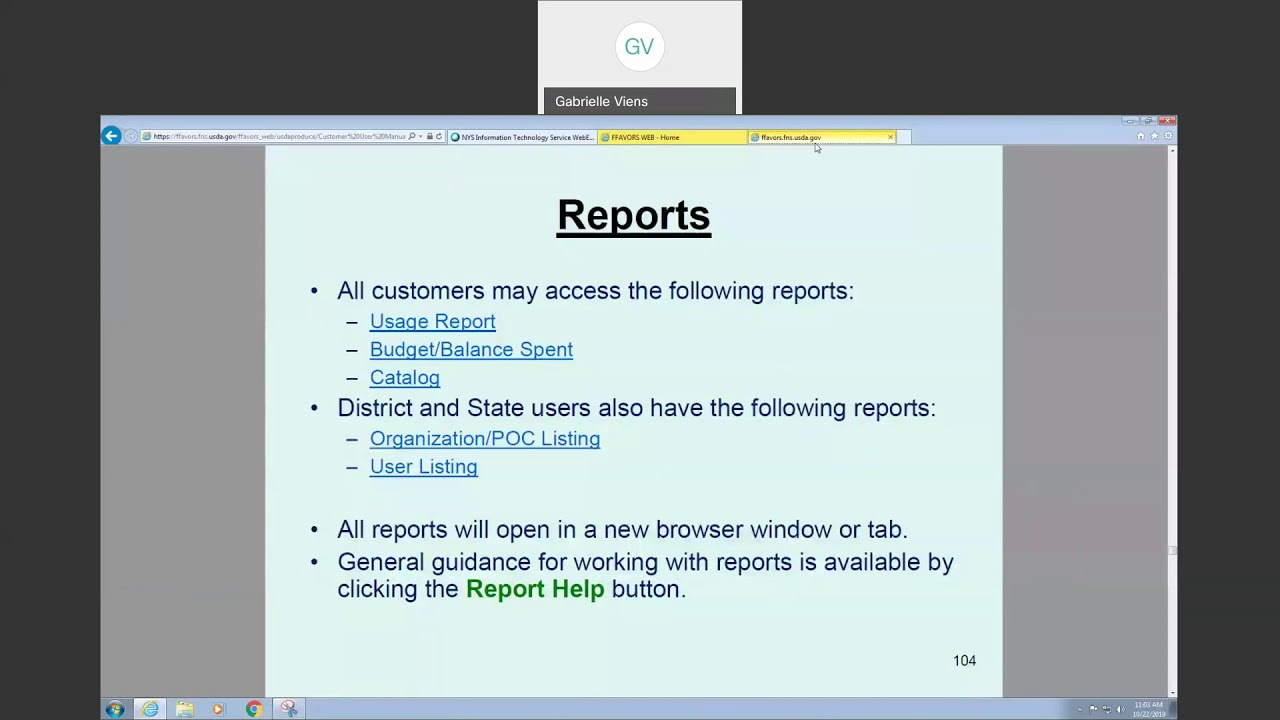 How to run reports in FFAVORS - YouTube