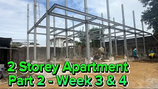 Construction of 5 units 2 storey Apartment - Part 2 ( week 3 & 4)