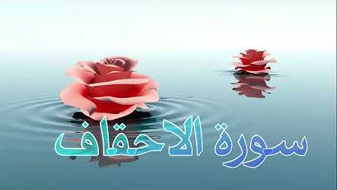 سورة الاحقاف بصوت القارئ سليمان العتيق 2