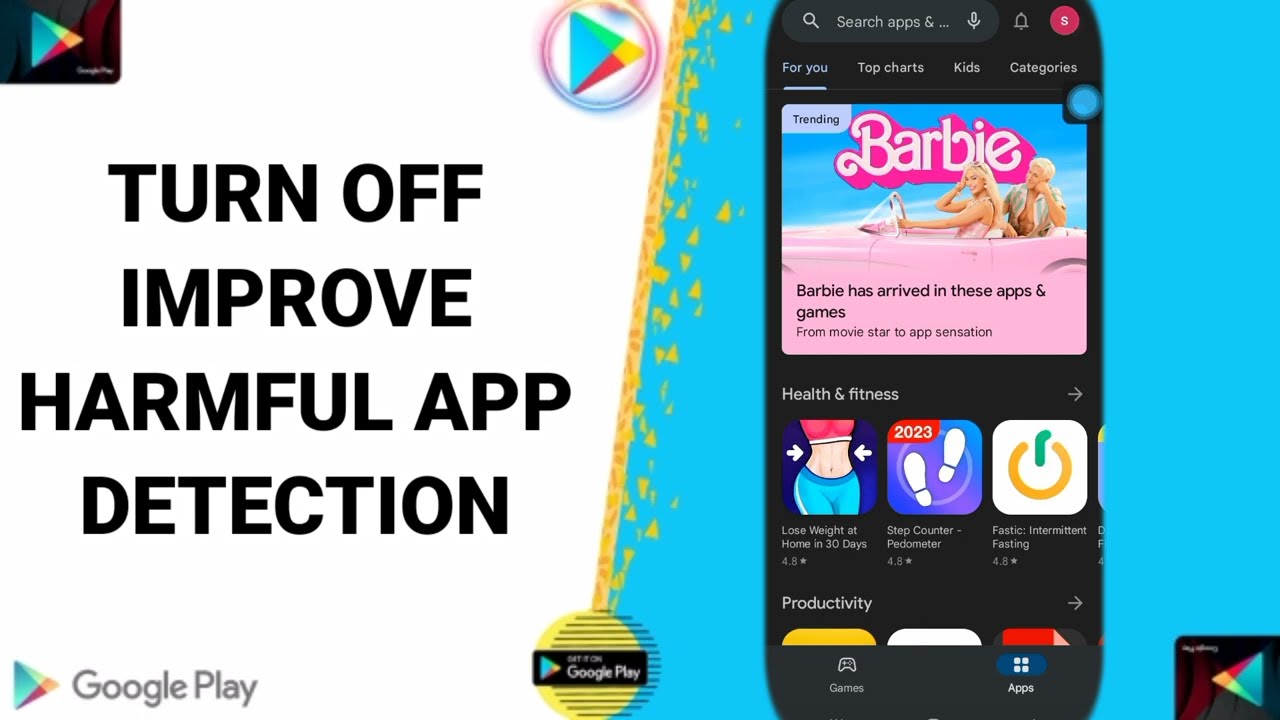 How To Turn Off Improve Harmful App Detection On Google Play Store App