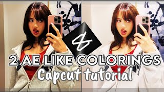 2 Ae like no pro coloring capcut tutorial 