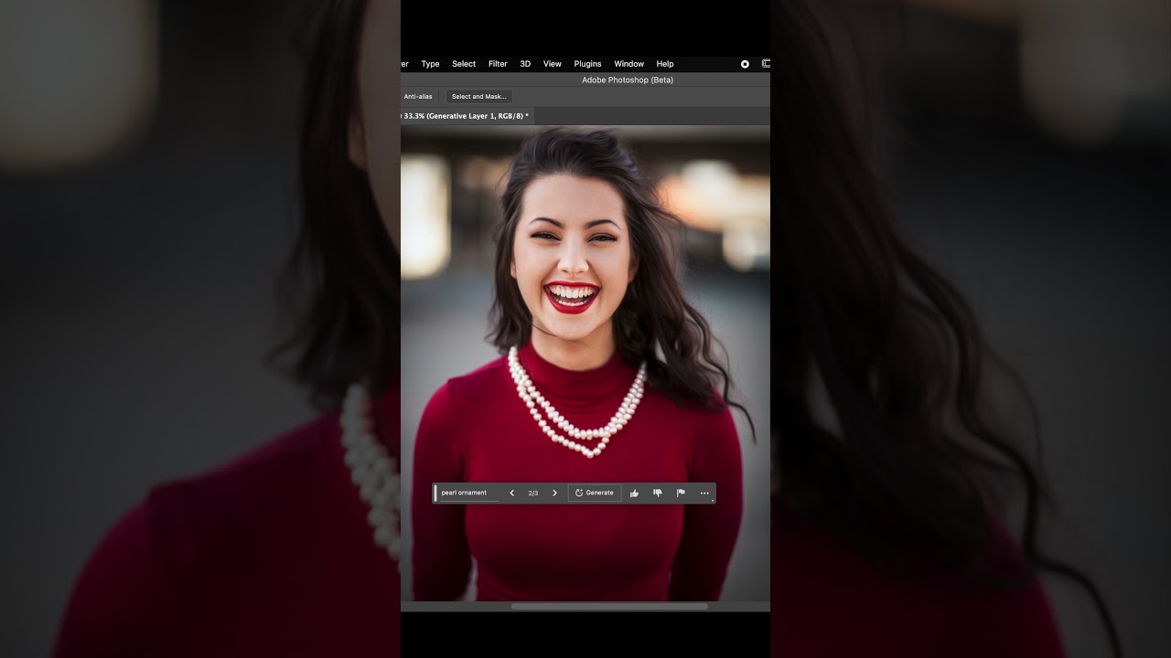 Adding jewellery in Photoshop Generative fill 🤖🔥 