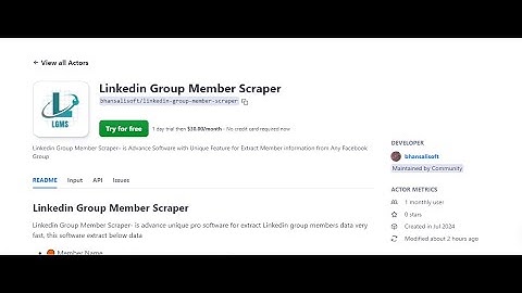 Linkedin Group Member Scraper