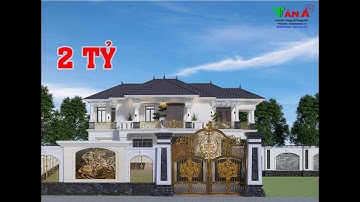 BIỆT THỰ 2 TẦNG MÁI NHẬT TÂN CỔ ĐIỂN NGUY NGA NHẤT LÀNG ĐƯỢC TÂN Á THIẾT KẾ CHO ANH MẠNH