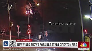 New video shows possible start of Eaton Fire