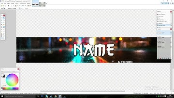 [Paint.net] Street Banner [Speed Art]