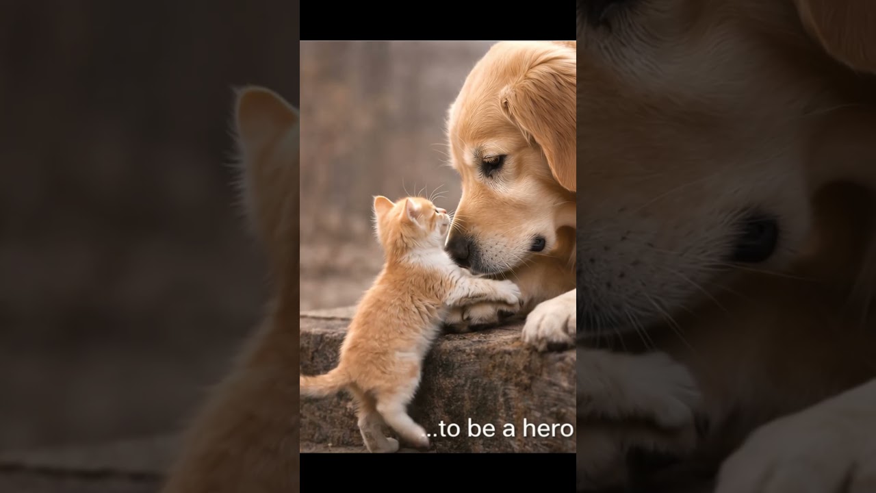 The Big Dog and the Tiny Kitten 