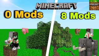 I installed 8 Mods in Minecraft PE and it looks much better | Minecraft PE make better with mods