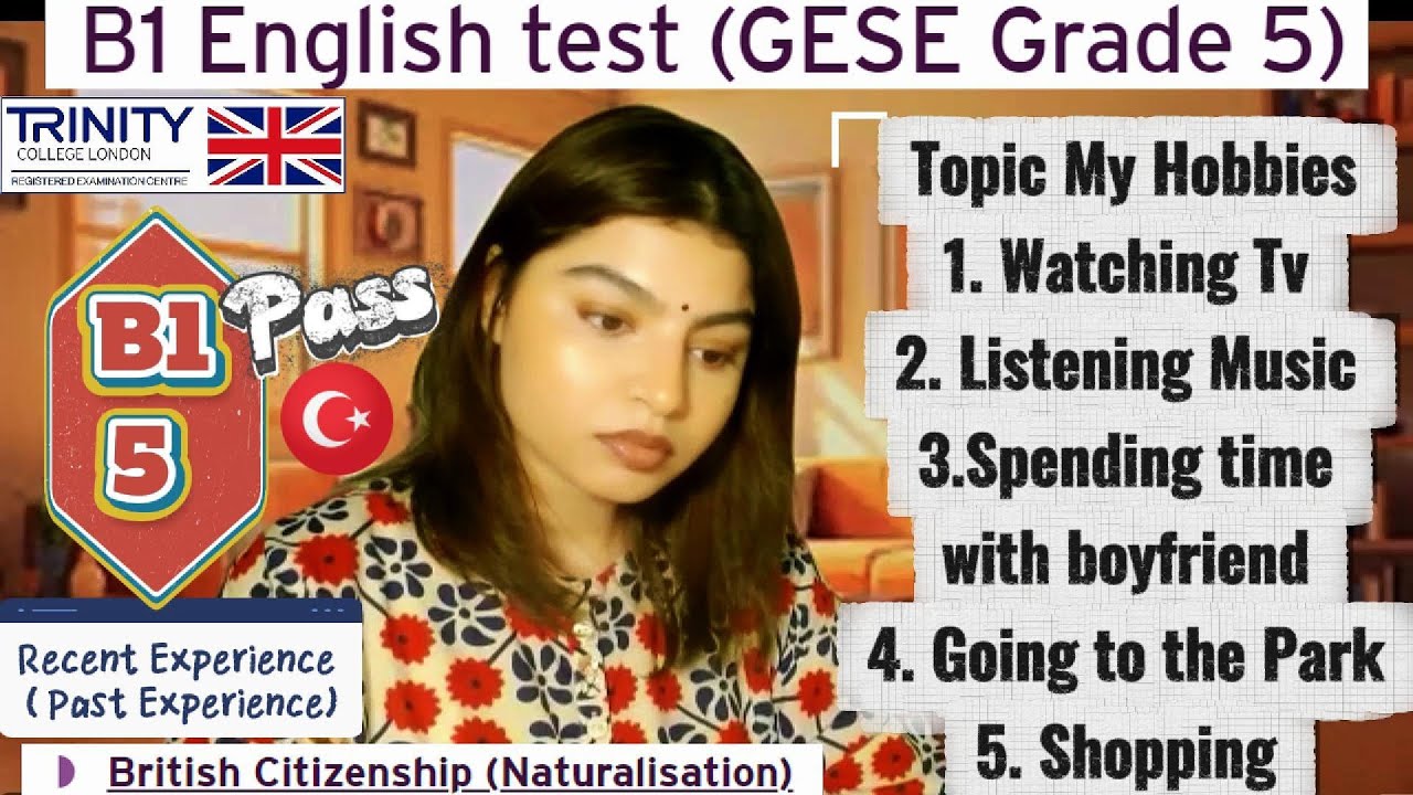 Тест по английскому языку B1 (GESE, 5 класс) | Британское гражданство SELT | Тринити-колледж Лонд...