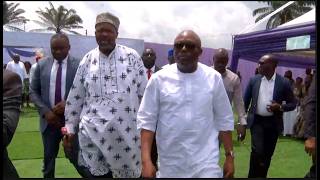 Gov. Sim Fubara Arrives Egbeda Community In Emohua LGA For Burial of The Late Mrs Comfort Omereji