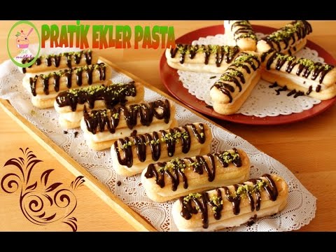 Pratik Ekler Pasta/Kedi DİLİ Ile Şipşak/ŞEFFAF MUTFAK