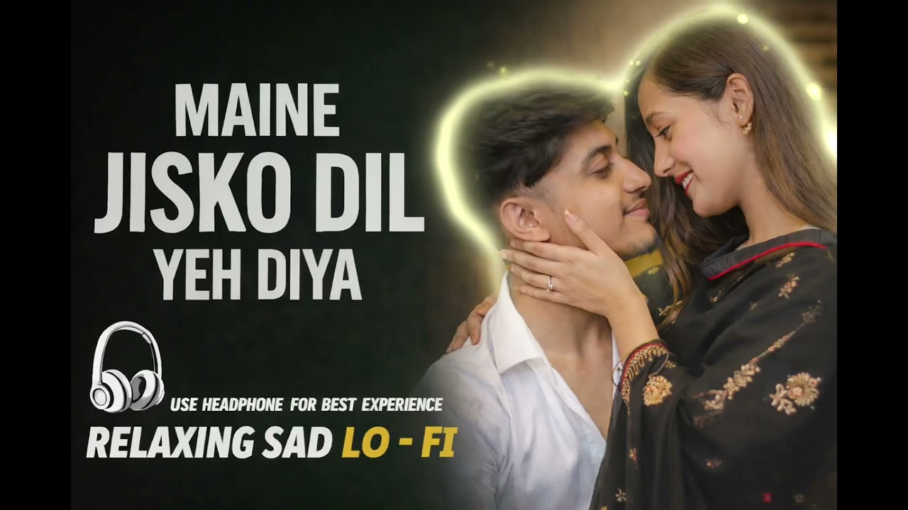 MAINE JISKO DIL YEH DIYAII RELAXING LO- FI SONG IL 90S HINDI NONSTOP LO-FI SONGS