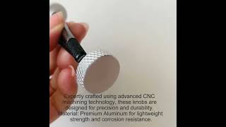 Hand Knobs Turned Machined  Long CNC Machining Aluminum Knurling Knob