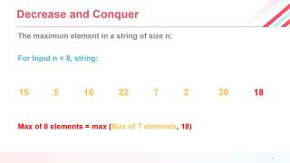 تصغير المسألة || Decrease and Conquer