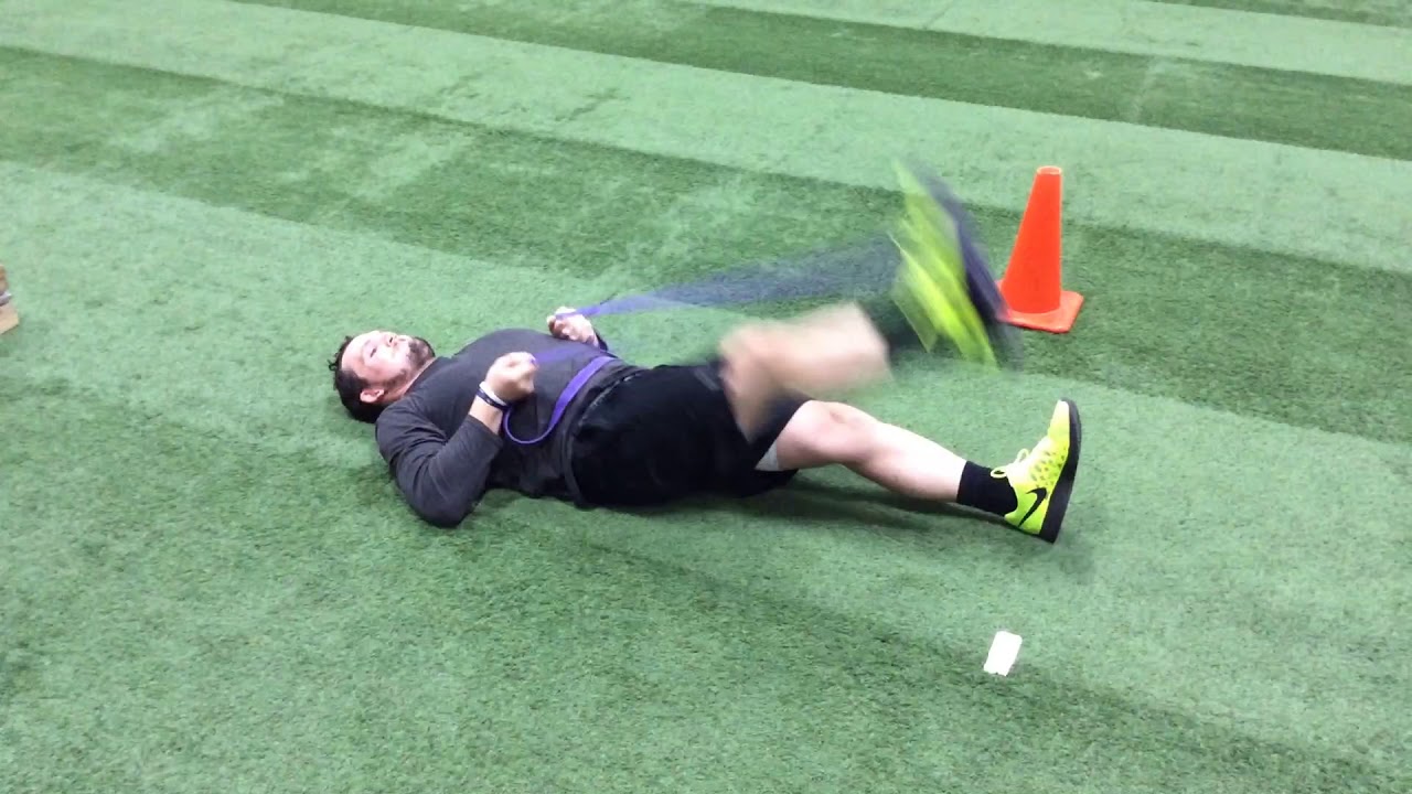 Banded Dynamic Straight Leg Raise - YouTube